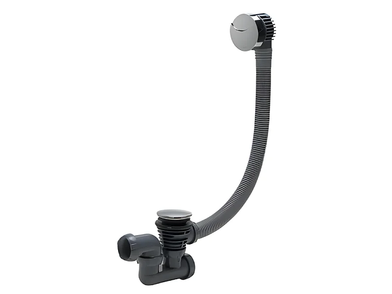Pack baignoire droite 170 X 75 JACOB DELAFON Brive + pare bain avec vidage chromé