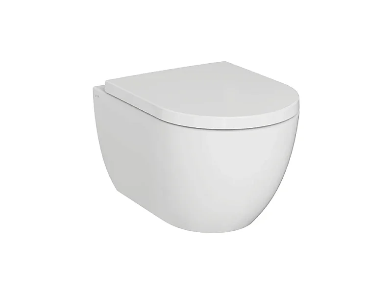 Cuvette WC suspendu sans bride VitrA M60 Vortexflush blanc avec abattant frein de chute