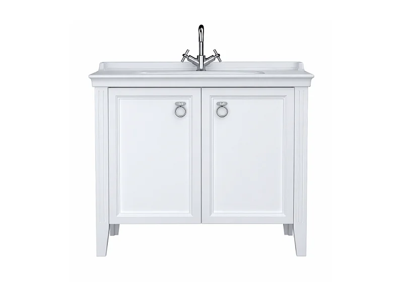 Meuble sous-vasque VitrA Valarte blanc mat 100 cm avec portes