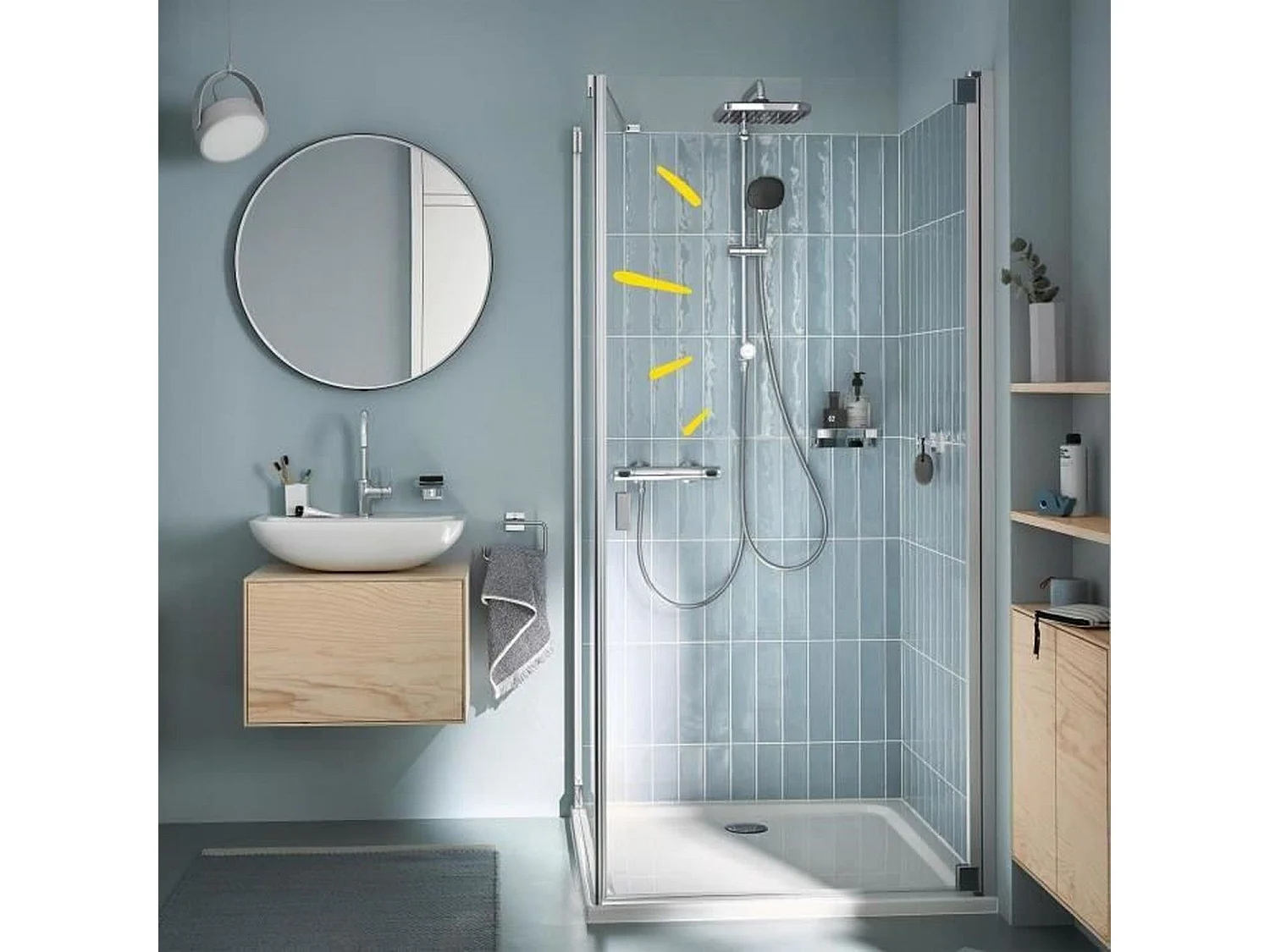 Columna de ducha GROHE Vitalio Comfort 250 con desviador manual Cromo