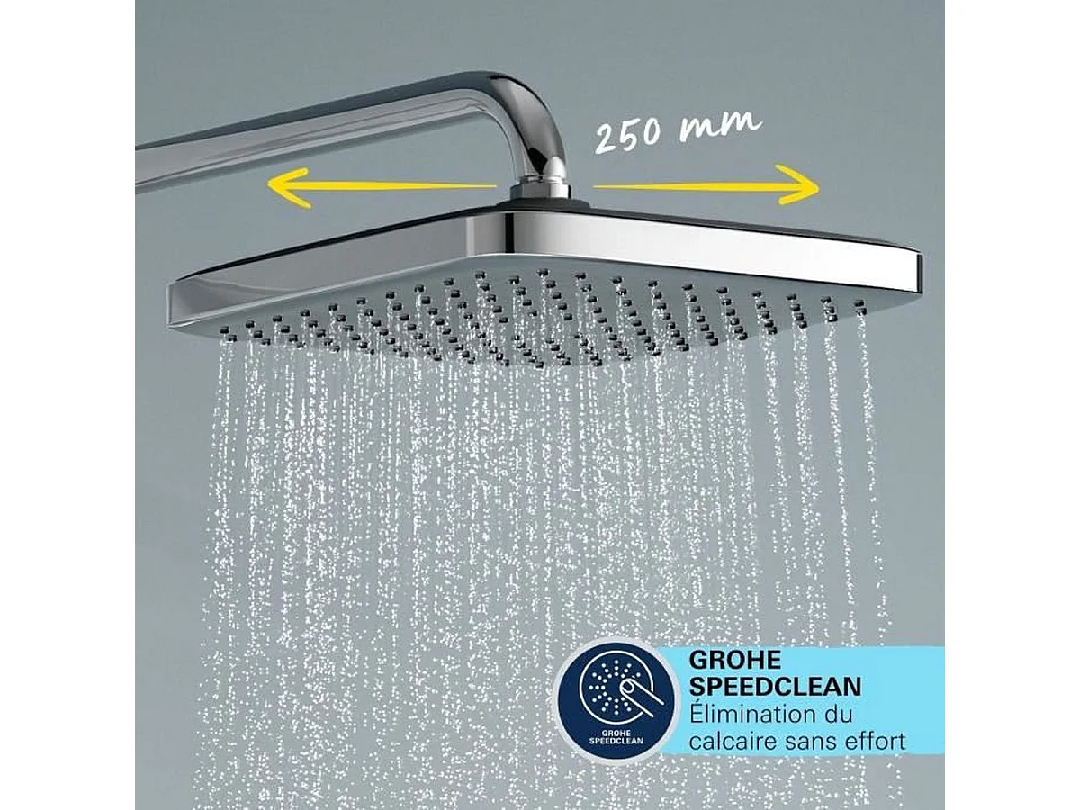 Columna de ducha GROHE Vitalio Comfort 250 con desviador manual Cromo