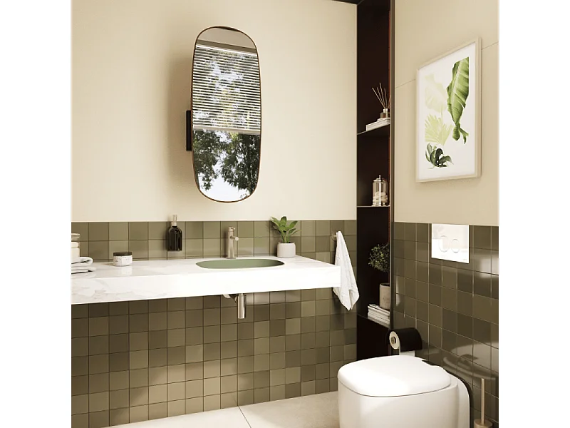 Vasque à poser VitrA Plural VitrA Clean vert mousse mat