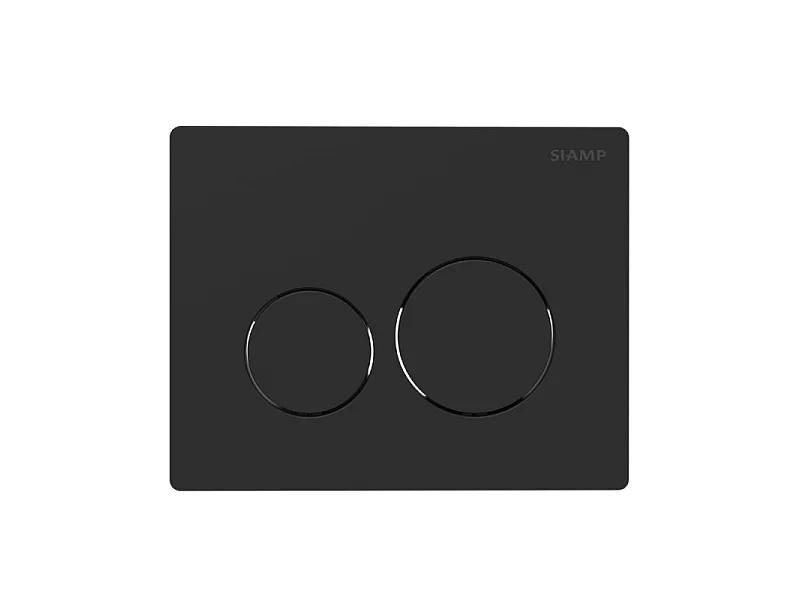 Plaque de commande SIAMP Sphère Ingenio noir mat
