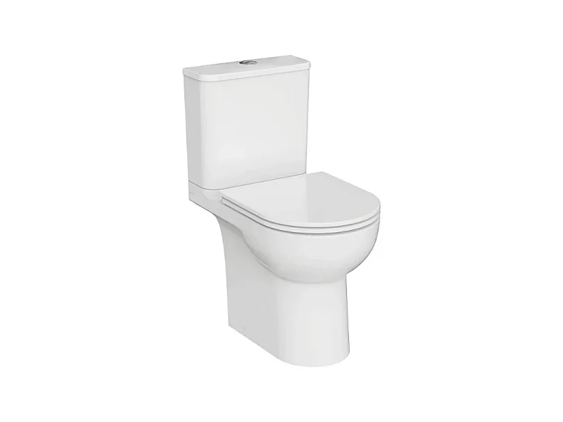 WC à poser sans bride sortie horizontale Vortex VitrA M-20 avec abattant frein de chute