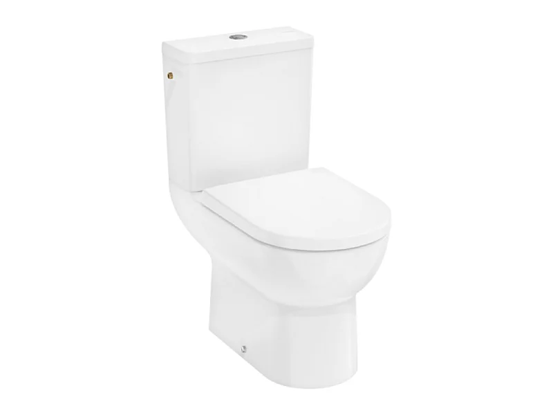 WC à poser sans bride sortie horizontale HANSGROHE GladeLake S avec abattant frein de chute