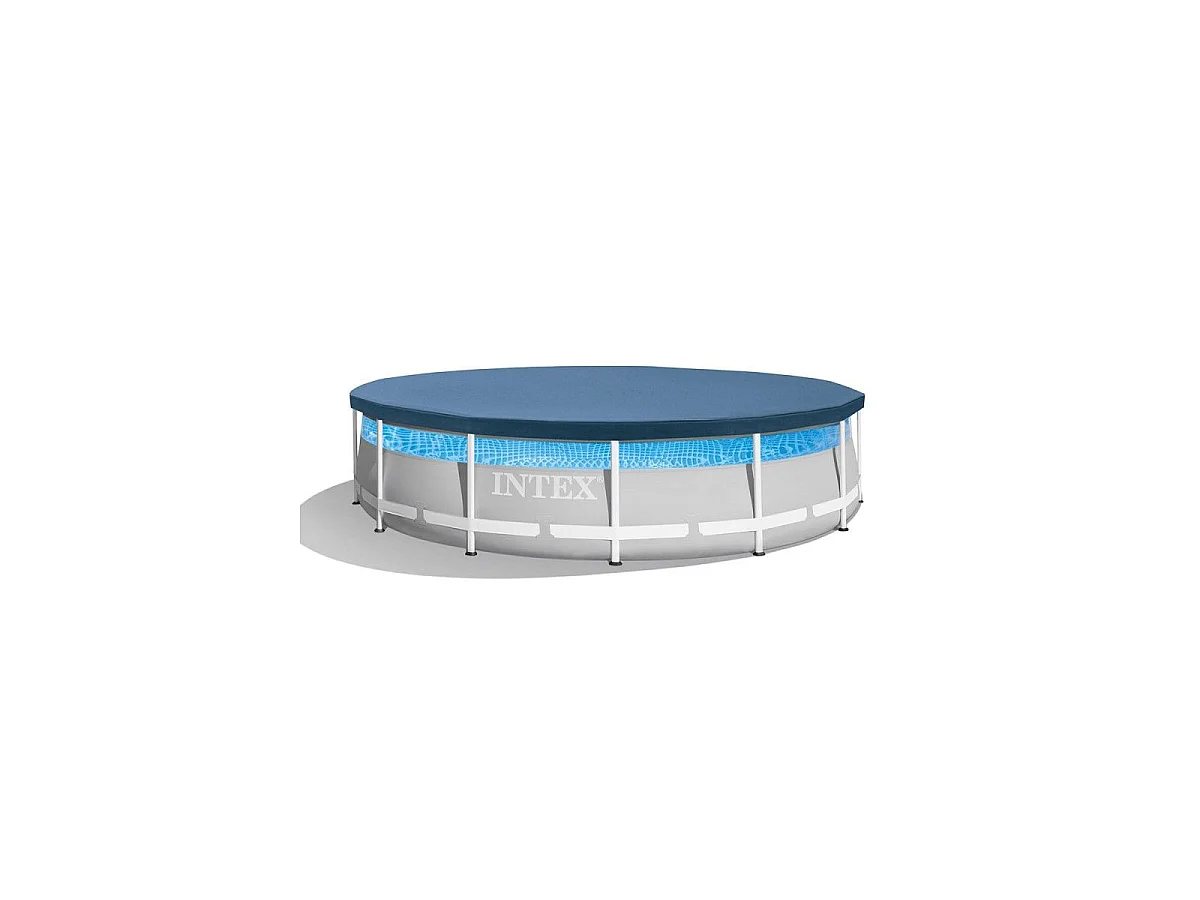 Kit Piscine Hors-Sol Tubulaire Fenêtre "Prism" 427x107cm Gris