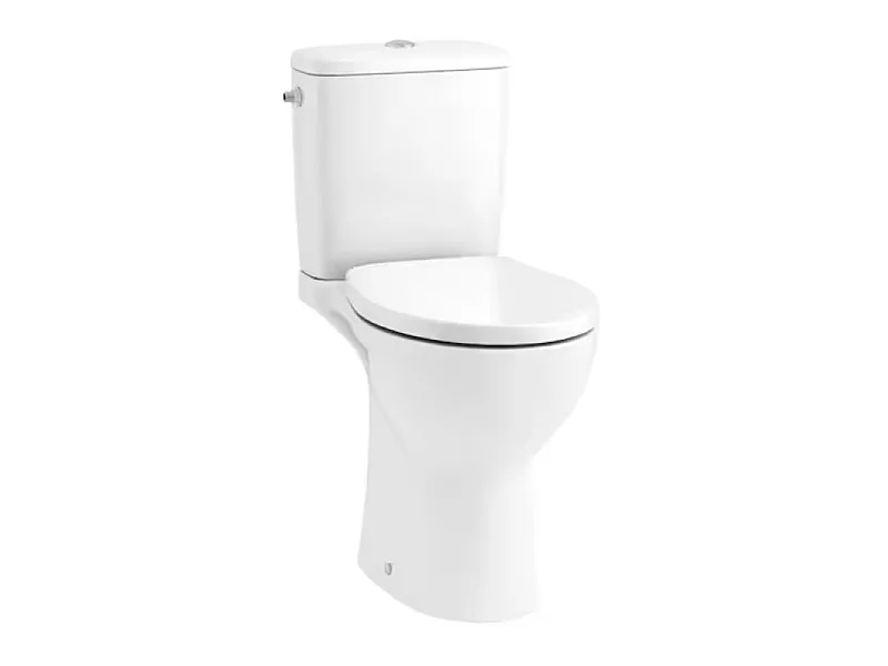 WC à poser sans bride surélevé PMR sortie horizontale JACOB DELAFON Patio avec abattant