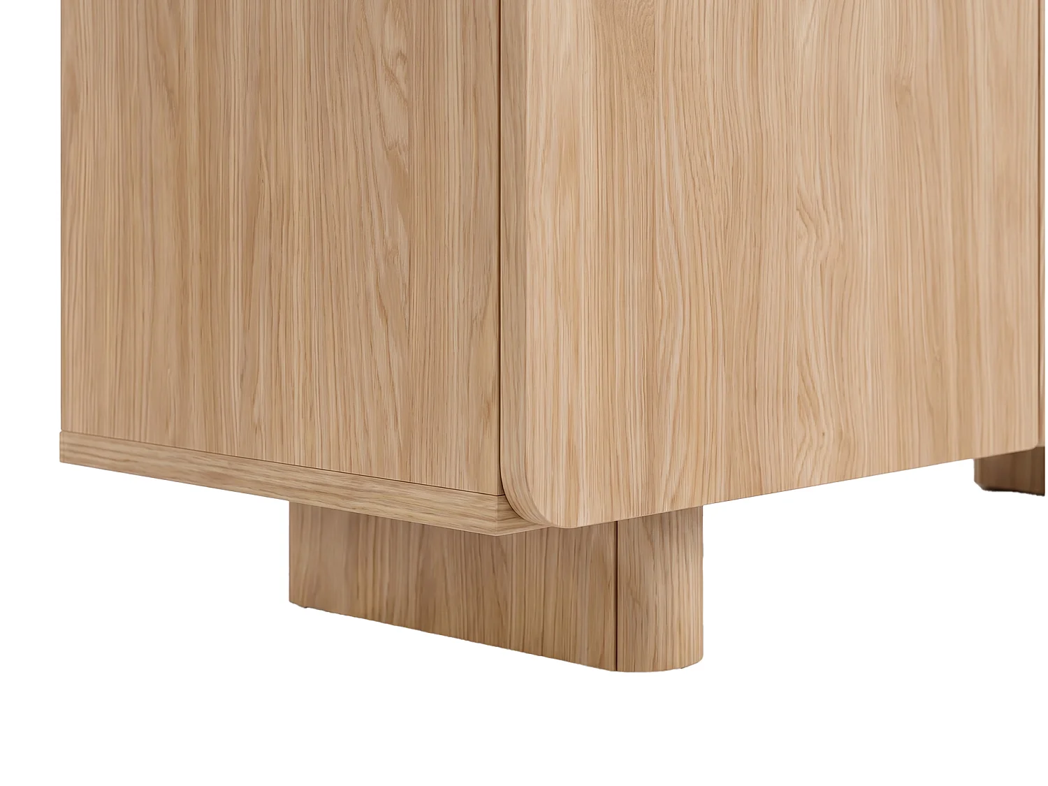 Buffet avec 4 portes - Naturel clair et beige - NOZYLO