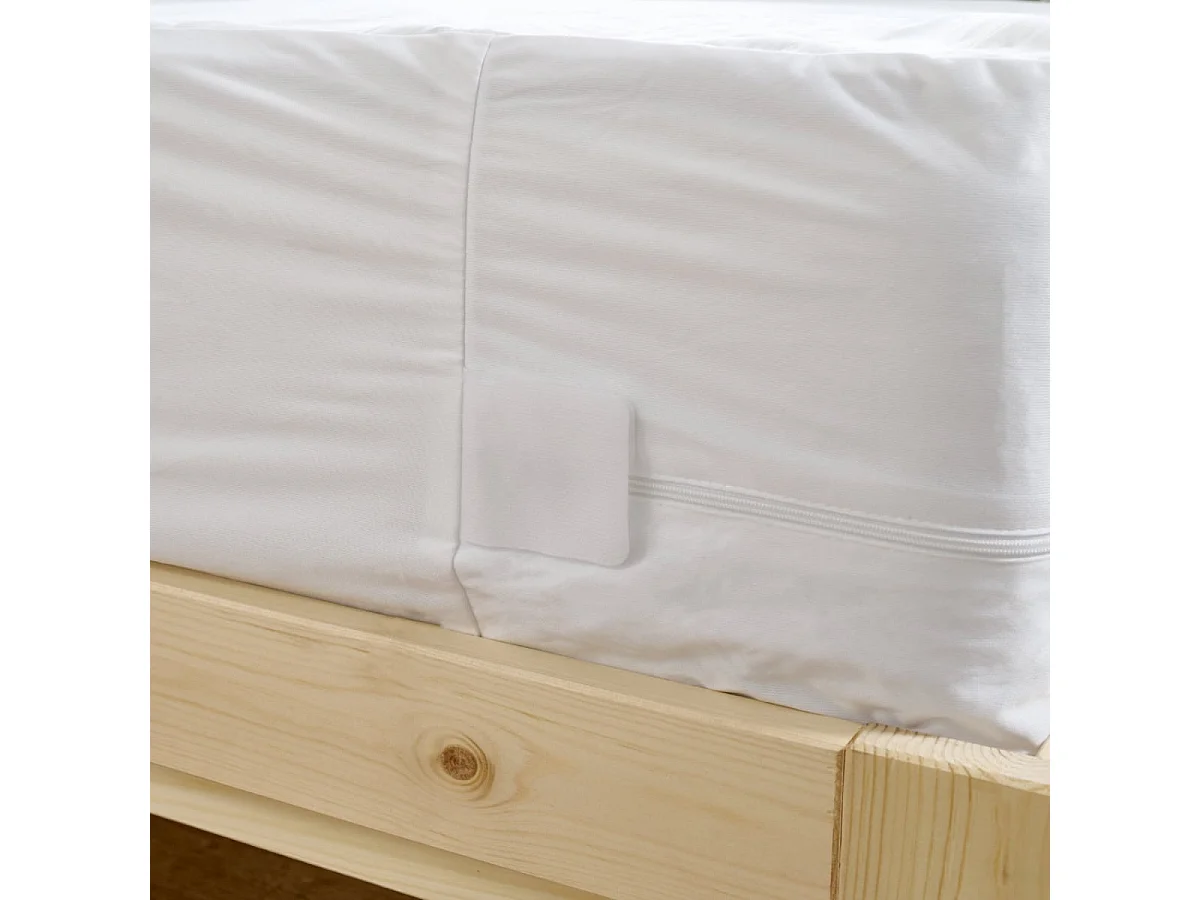 Lot de 2 protèges-matelas Housse de matelas intégrale anti punaises de lit - 90x190cm