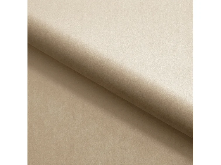 Łóżko tapicerowane 180x200 Palermo - pojemnik i stelaż, tkanina aksamitna, beżowy (Amor Velvet 4304)