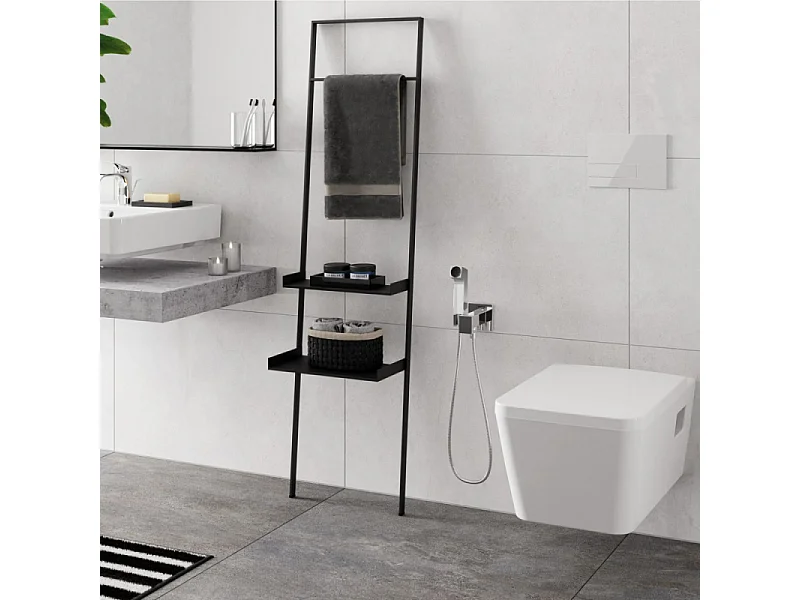 Douchette WC HANSGROHE EcoSmart E avec robinet d'arret et corps d'encastrement Chromé