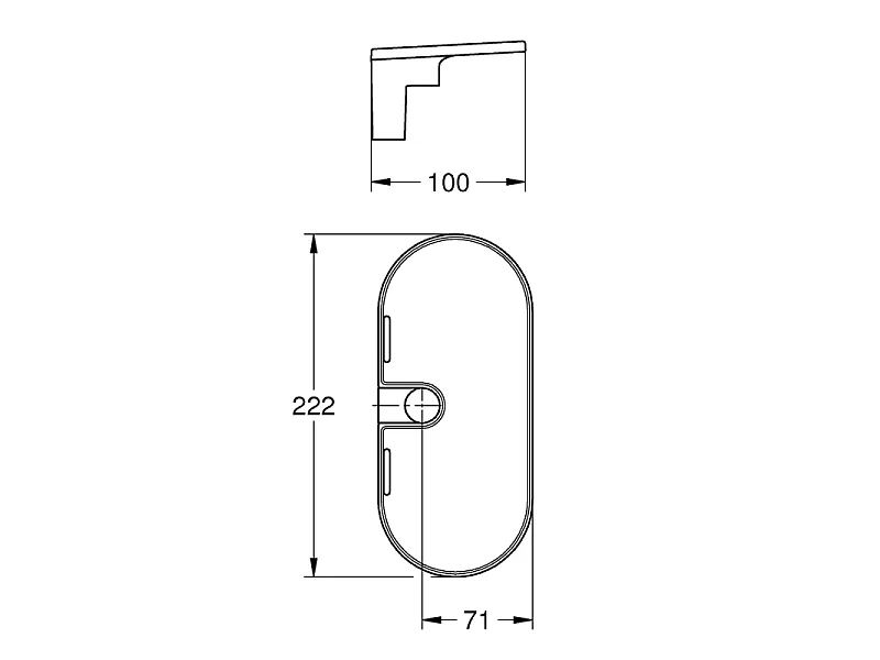 Porte savon GROHE Vitalio Universal pour barre douche Chromé