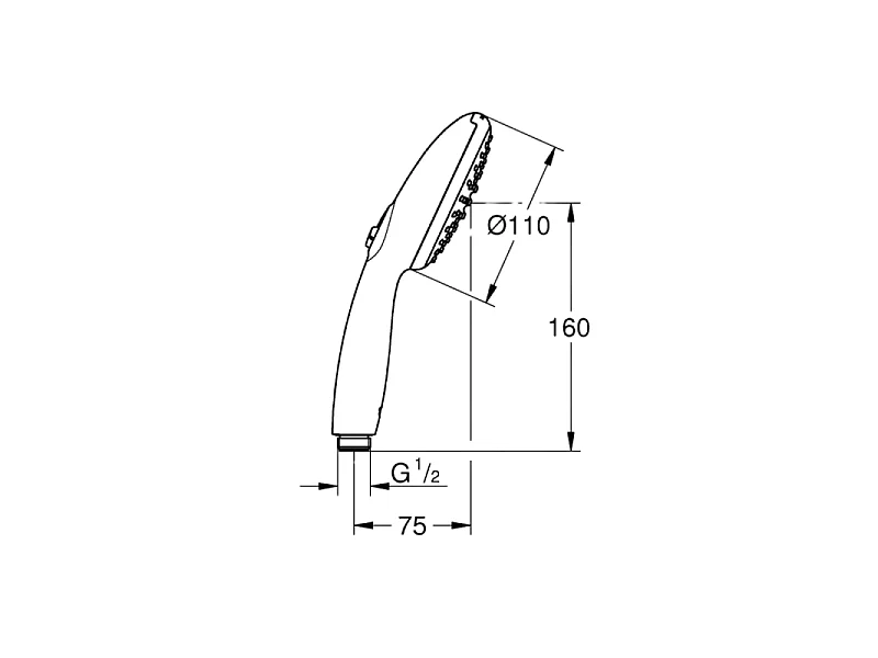 Douchette 3 jets GROHE Vitalio Start 110
