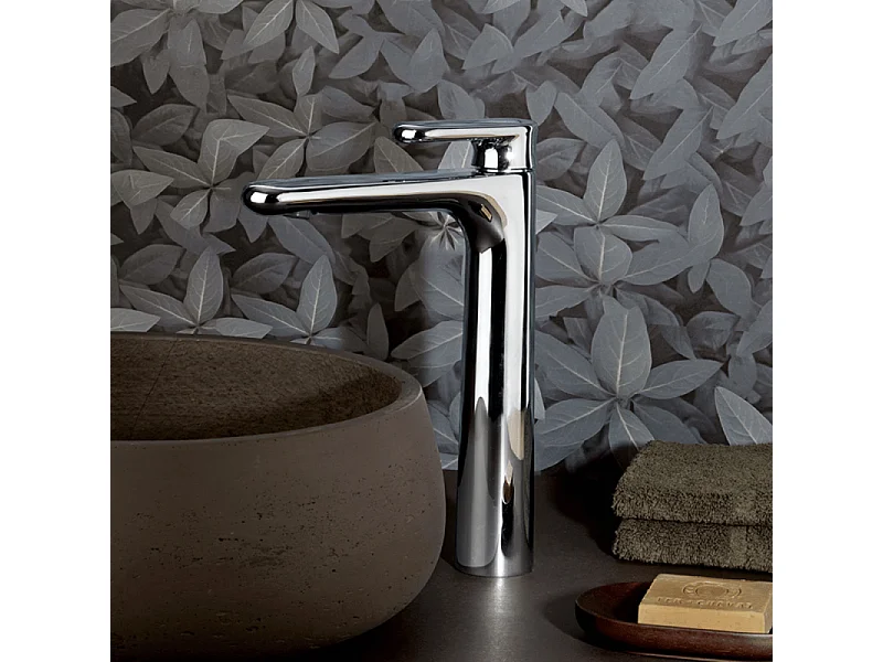 Mitigeur lavabo bec haut PAINI Stone chromé