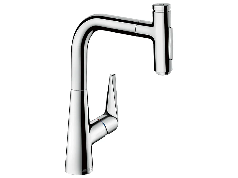 Robinet de cuisine avec douchette HANSGROHE Talis Select M51 220 2 jets chromé