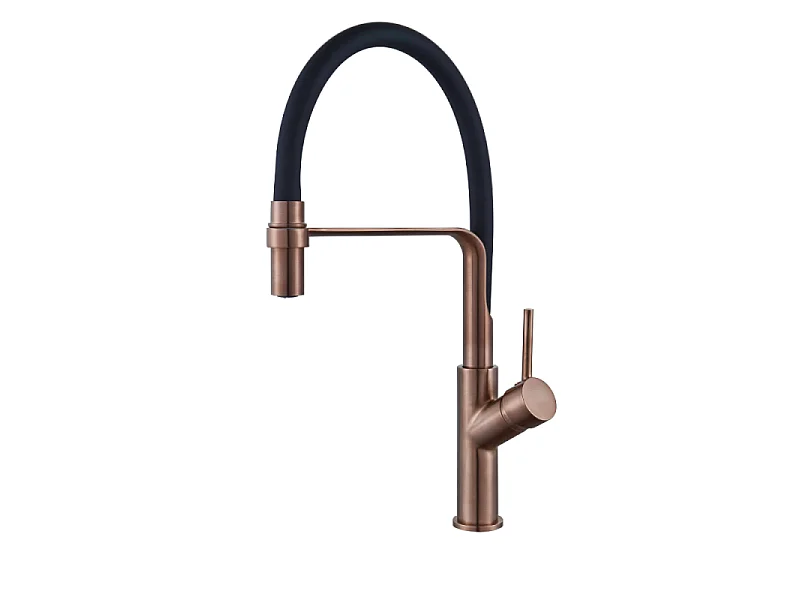Robinet de cuisine avec douchette PAINI Ortence bronze cuivre