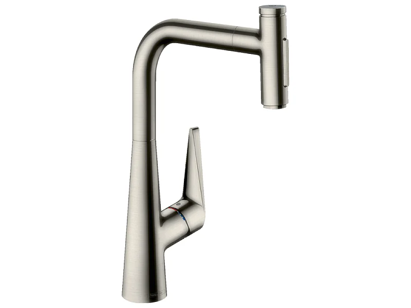 Robinet de cuisine avec douchette HANSGROHE Talis Select M51 300 2 jets aspect acier inox