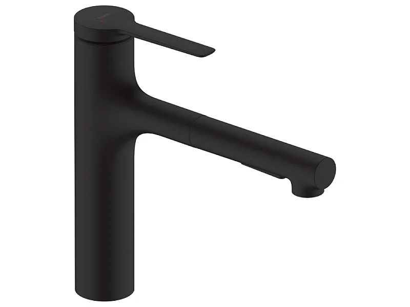 Robinet de cuisine avec douchette HANSGROHE Zesis M33 160 sBox 2 jets noir mat