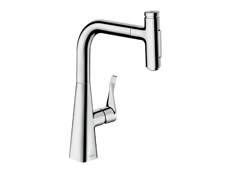 Robinet de cuisine avec douchette HANSGROHE Metris Select M71 2 jets chromé