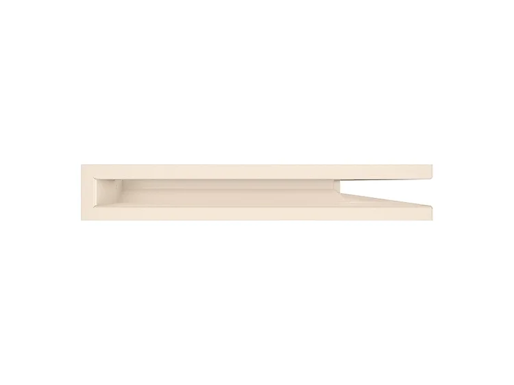 Grille d'aération d'angle pour cheminée 60x600x400 - Loft Angle droit crème
