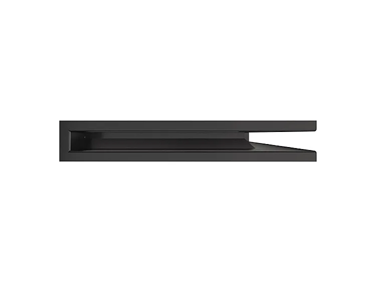 Grille d'aération d'angle pour cheminée 60x600x400 - Loft Angle droit graphite