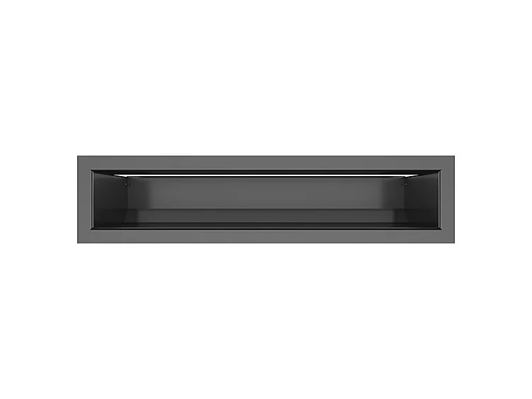 Grille d'aération de cheminée graphite -  Loft 90x400