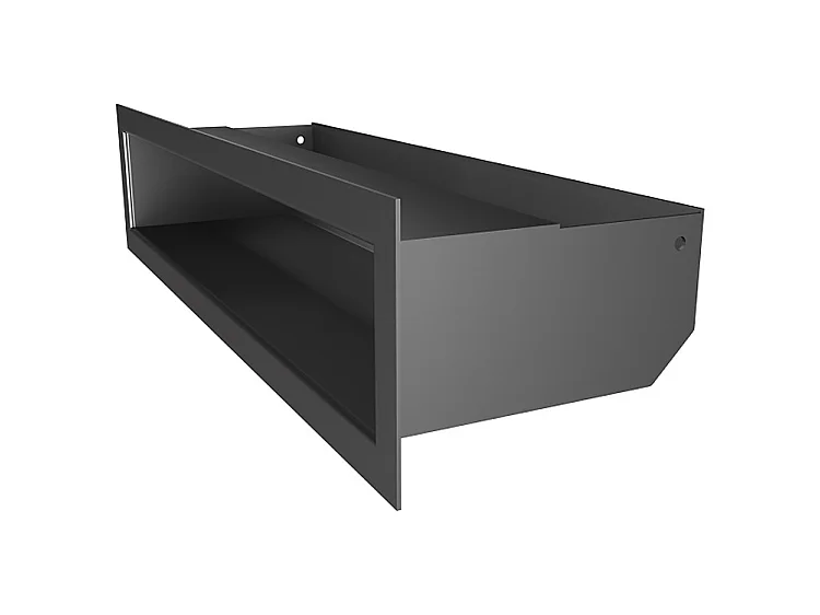 Grille d'aération de cheminée graphite -  Loft 90x400