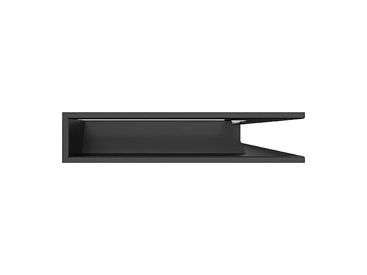 Grille d'aération d'angle pour cheminée 95x800x450 - Loft Angle droit noir