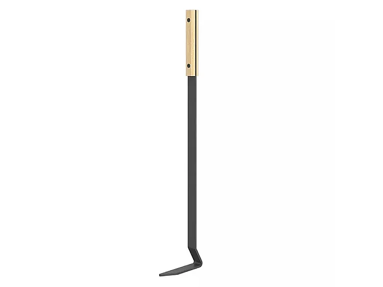 Ensemble d'ustensiles de cheminée 3 pièces en acier et bois - Set 3 L