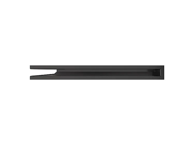 Grille d'aération d'angle pour cheminée 60x800x600 - Loft Angle gauche graphite