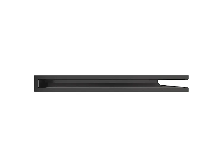 Grille d'aération d'angle pour cheminée 60x800x600 - Loft Angle droit graphite