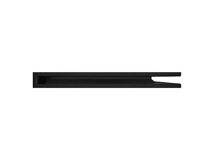 Grille d'aération d'angle pour cheminée 60x800x600- Loft Angle droit noir