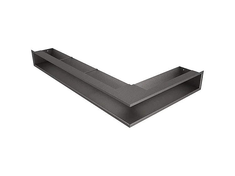 Grille d'aération d'angle pour cheminée 95x800x450 - Loft Angle gauche graphite