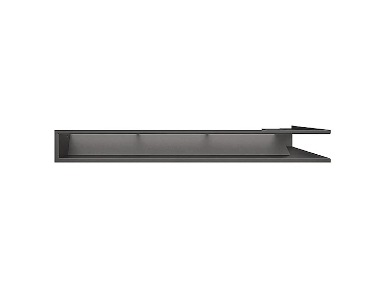 Grille d'aération d'angle pour cheminée 95x800x450 - Loft Angle gauche graphite