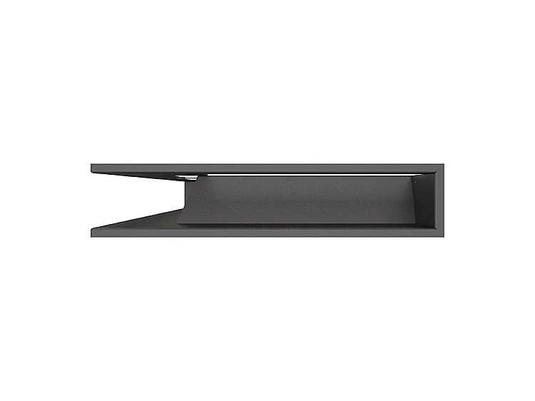 Grille d'aération d'angle pour cheminée 95x800x450 - Loft Angle gauche graphite