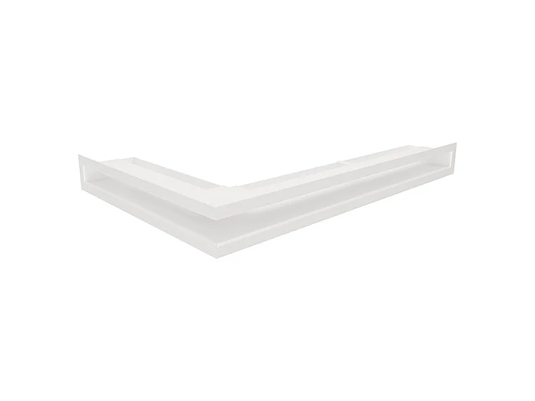 Grille d'aération d'angle pour cheminée 60x600x400 - Loft Angle droit blanc