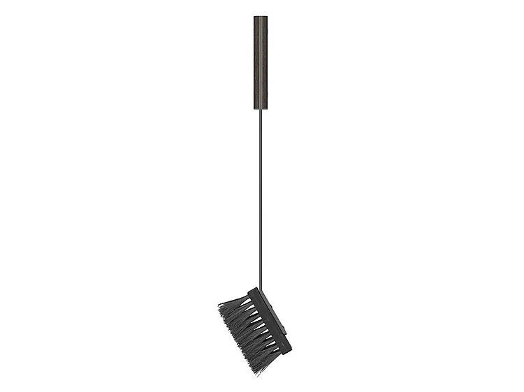 Ensemble d'ustensiles de cheminée 3 pièces en acier et bois Noir - Set 3 L