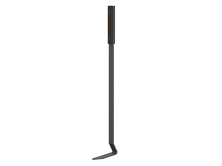 Ensemble d'ustensiles de cheminée 3 pièces en acier et bois Noir - Set 3 L