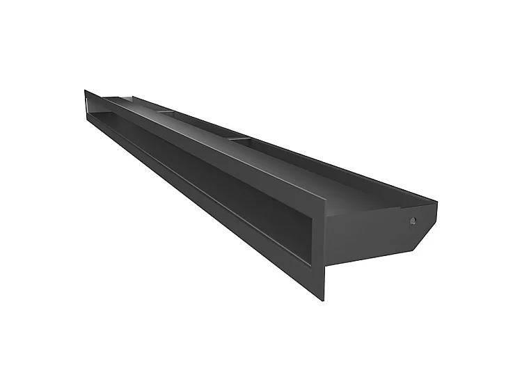 Grille d'aération de cheminée graphite -  Loft 60x1000