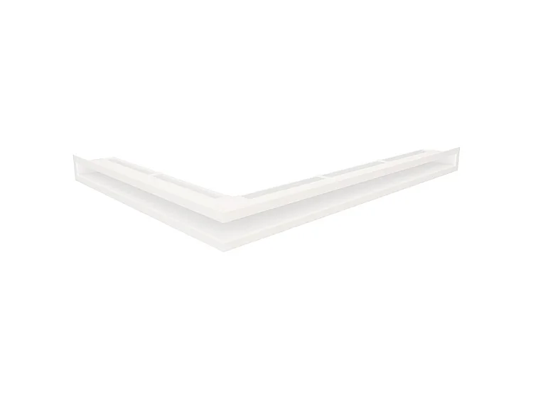 Grille d'aération d'angle pour cheminée 60x800x600 - Loft Angle droit blanc