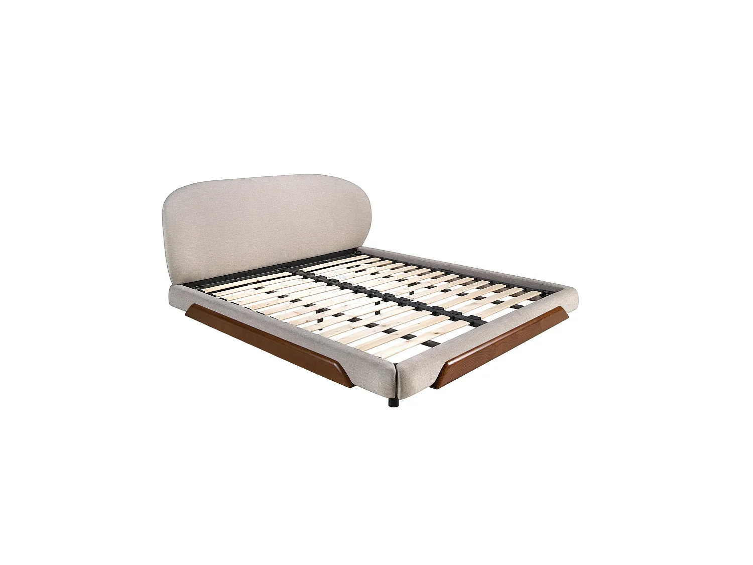 Light grey fabric bed 7222 ANGEL CERDA