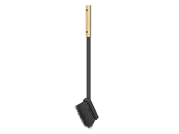 Ensemble d'ustensiles de cheminée 3 pièces en acier et bois - Set 4 L