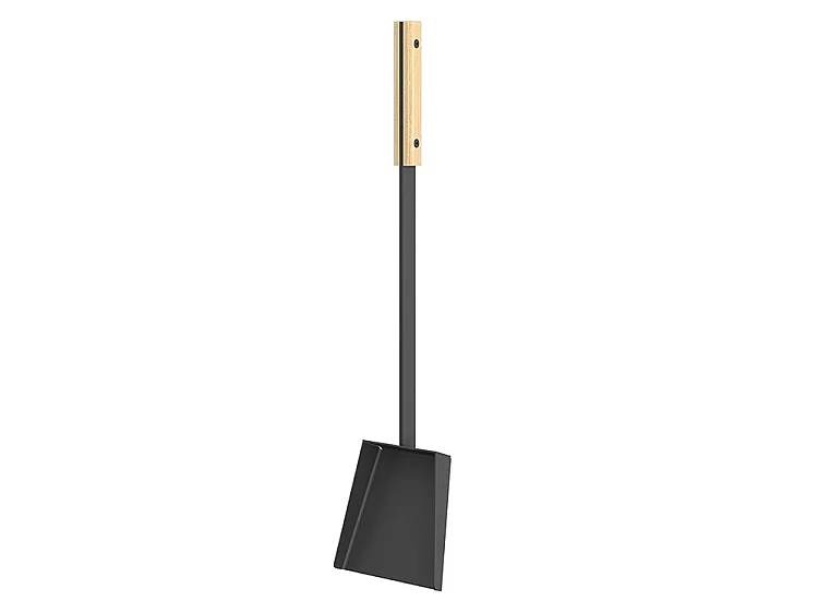 Ensemble d'ustensiles de cheminée 3 pièces en acier et bois - Set 4 L