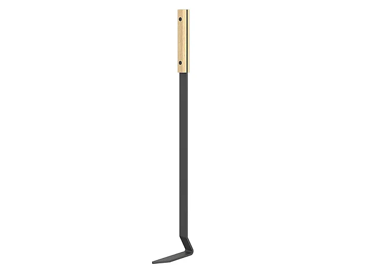 Ensemble d'ustensiles de cheminée 3 pièces en acier et bois - Set 4 L