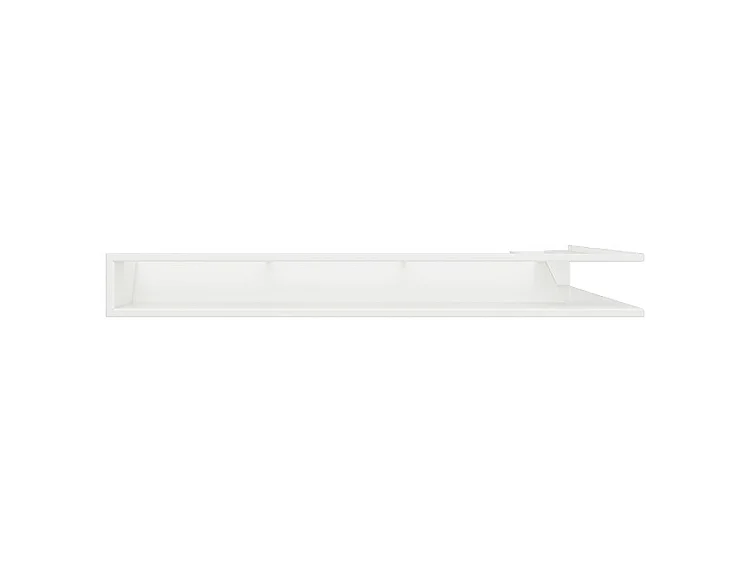 Grille d'aération d'angle pour cheminée 95x800x450 - Loft Angle gauche blanc