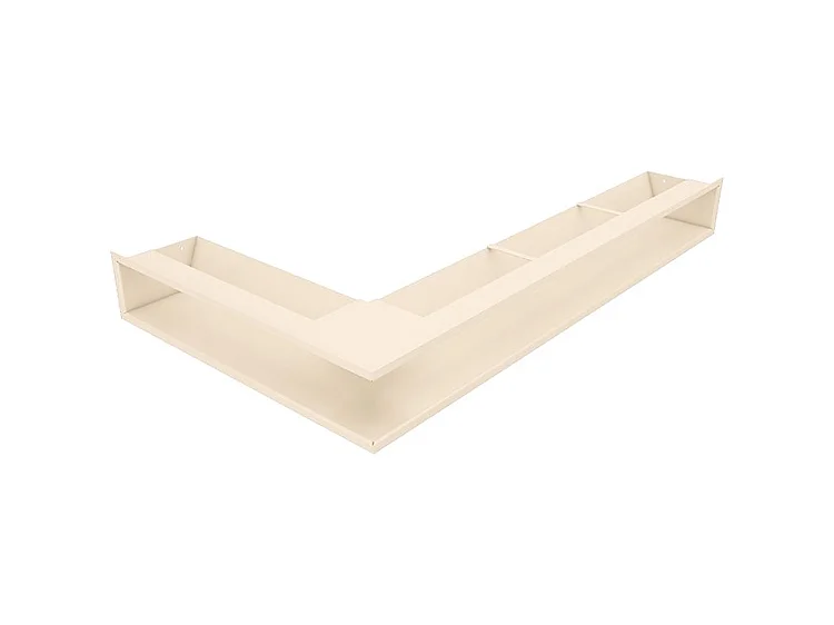 Grille d'aération d'angle pour cheminée 95x800x450 - Loft Angle droit crème