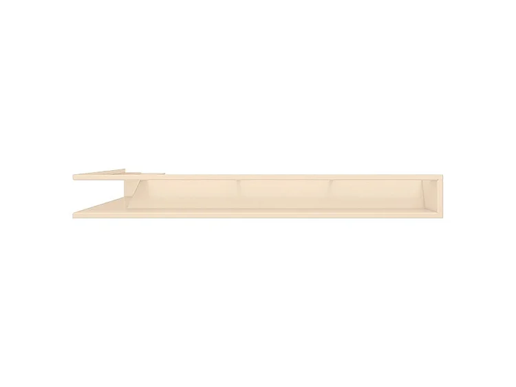Grille d'aération d'angle pour cheminée 95x800x450 - Loft Angle droit crème