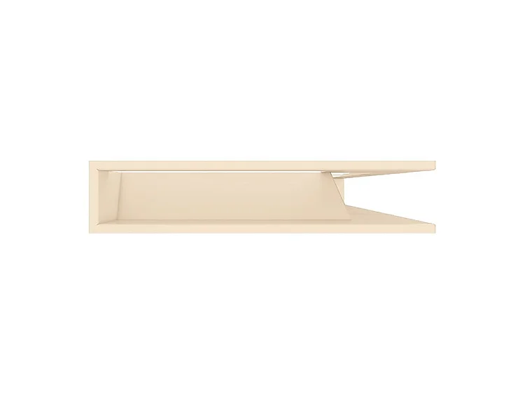 Grille d'aération d'angle pour cheminée 95x800x450 - Loft Angle droit crème