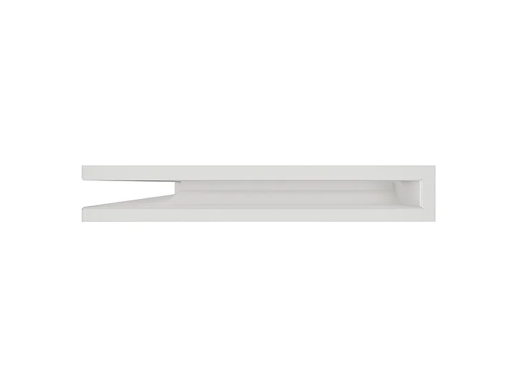 Grille d'aération d'angle pour cheminée 60x600x400 - Loft Angle gauche blanc