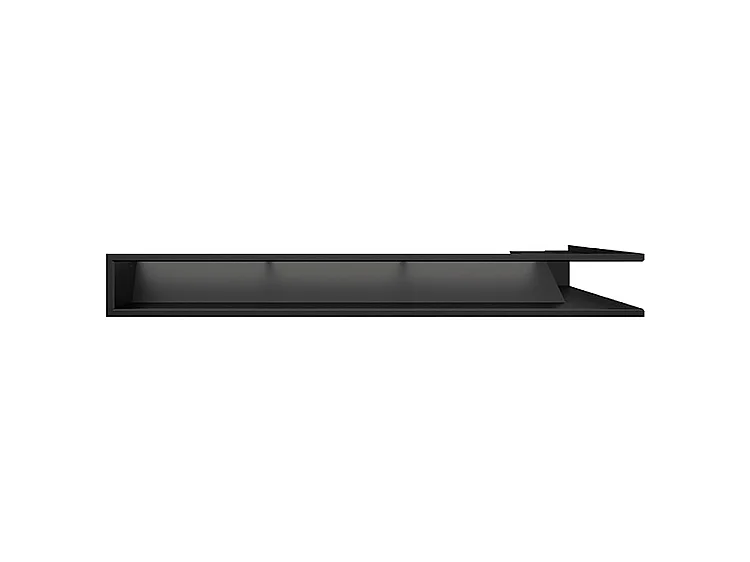 Grille d'aération d'angle pour cheminée 95x800x450 - Loft Angle gauche noir